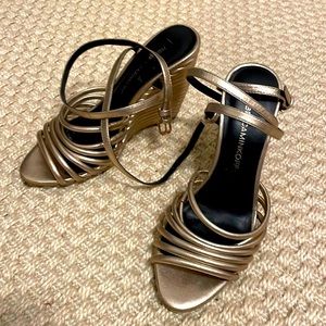 Rebecca minkoff 5.5 wrap wedge heels